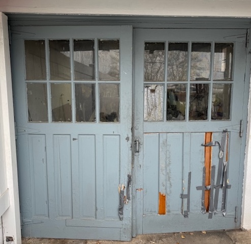 Old Double doors in rough shape