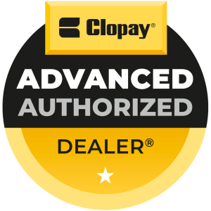 clopay advanced authorized dealer badge